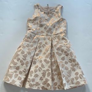 Catherine Malandrino tulip brocade rose gold girl’s Easter party dress 6X 122cm